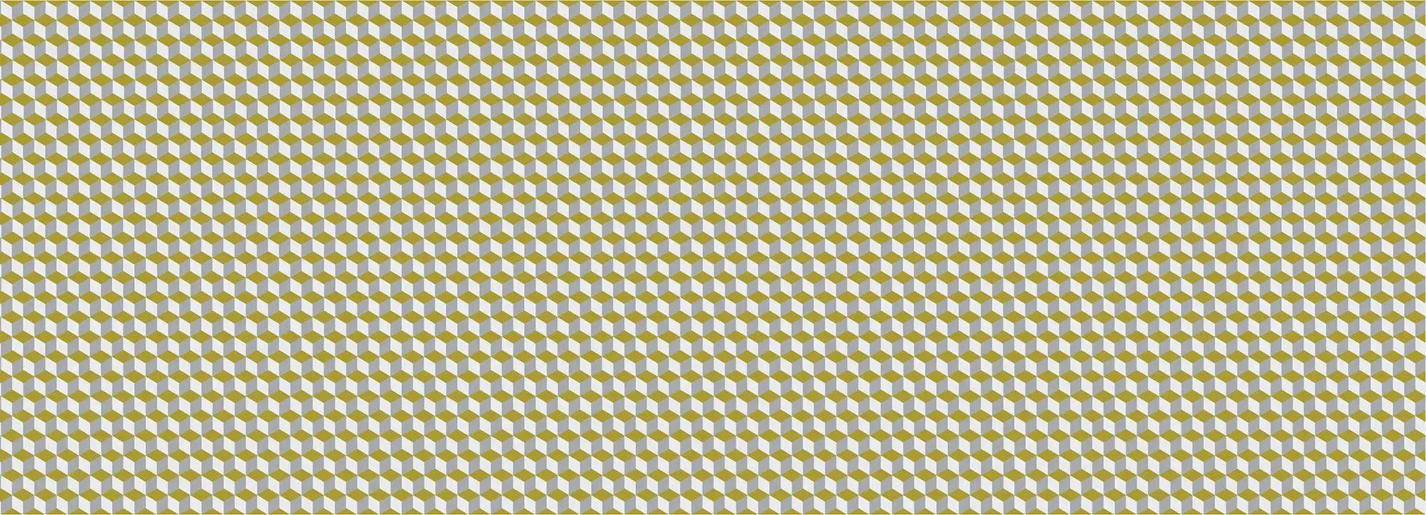 Yellow and White Cube Wallpaper Vladila