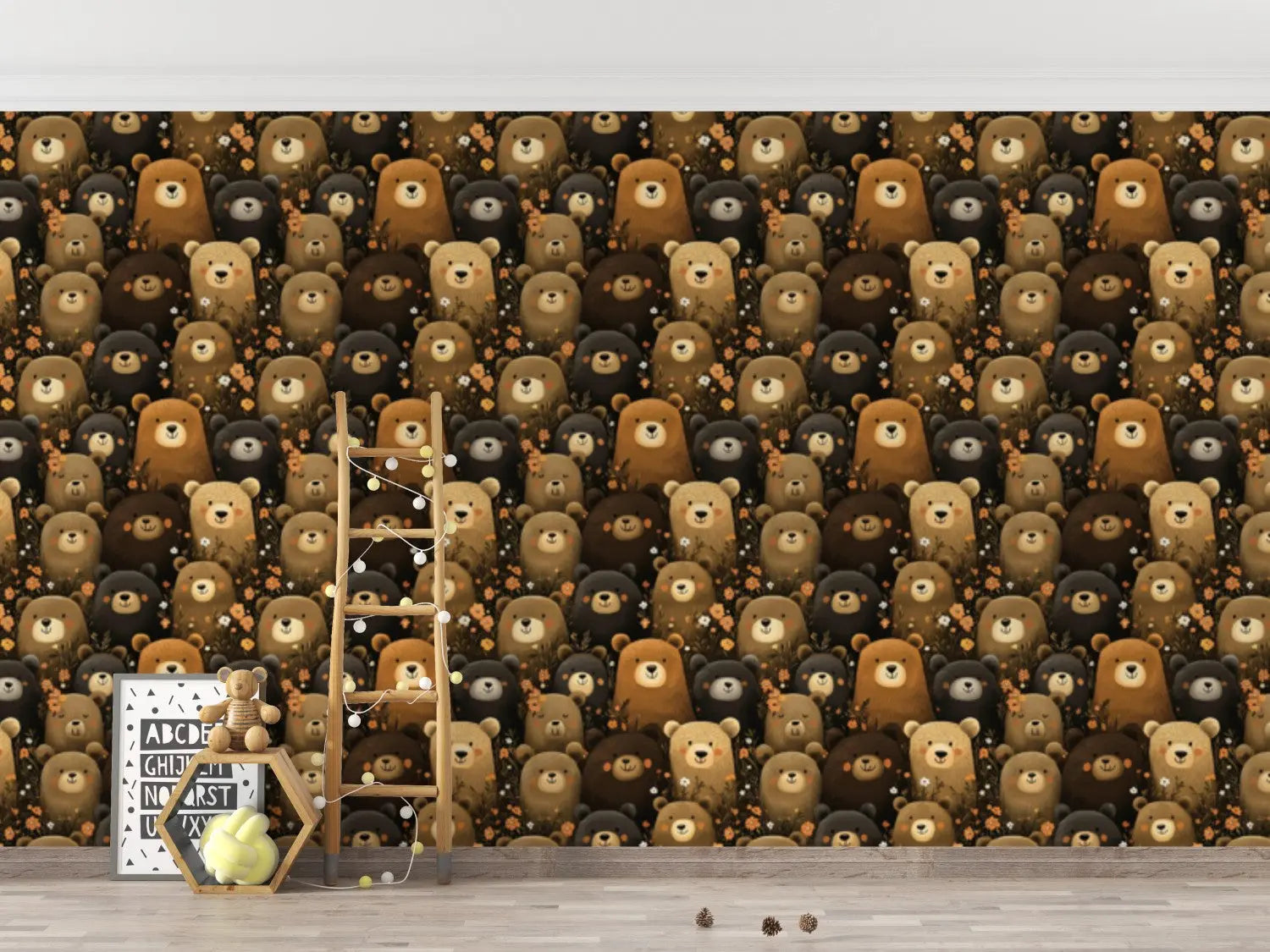 Enchanted Bear Forest Gathering WallCreatives