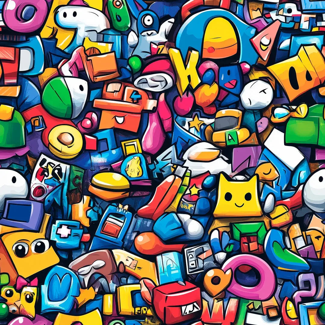 street art character mashup - wallcreatives