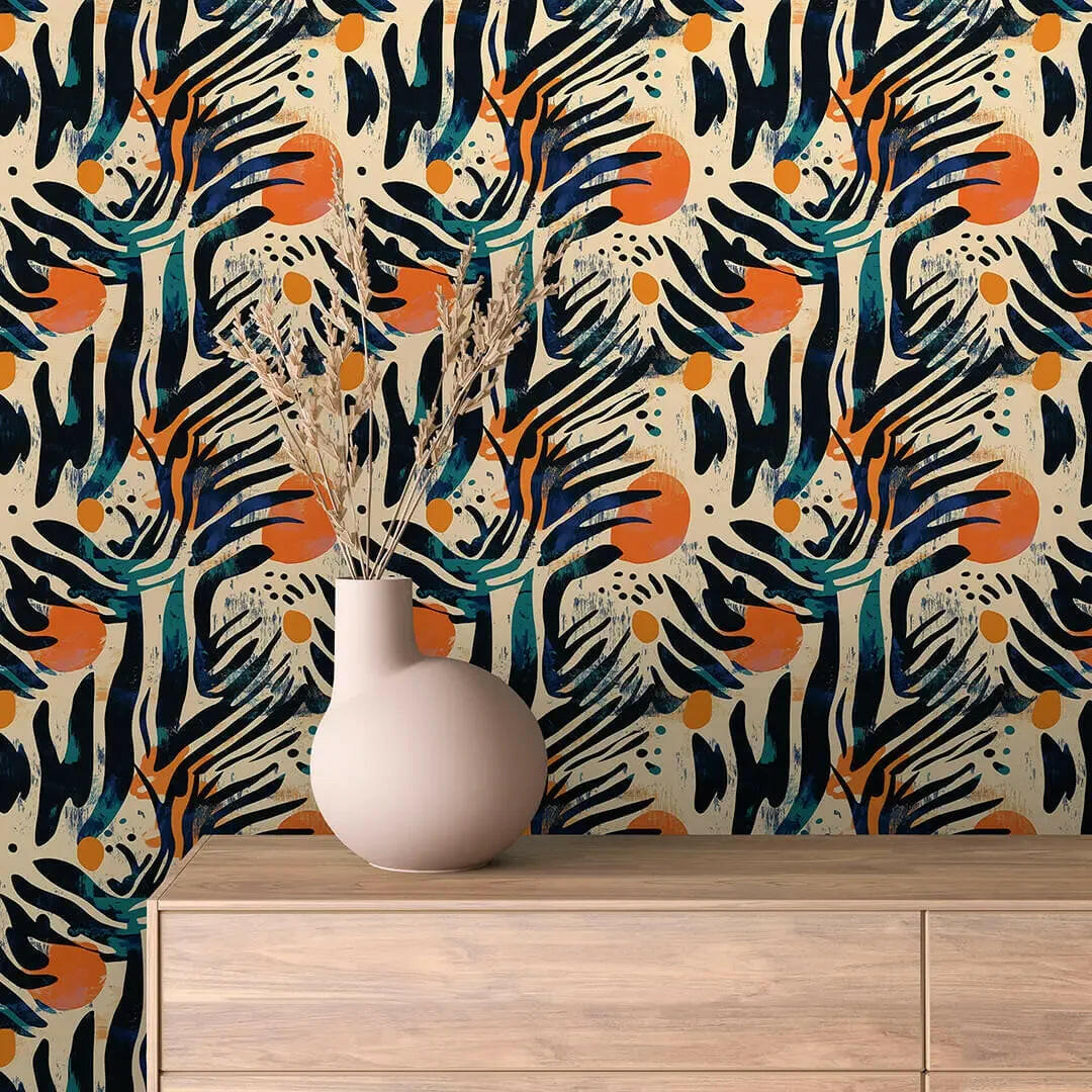 Terra Cotta Jungle Dance - WallCreatives