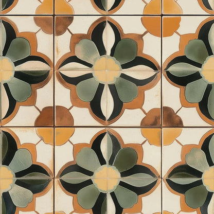 Seville Garden Artisan Tile - WallCreatives