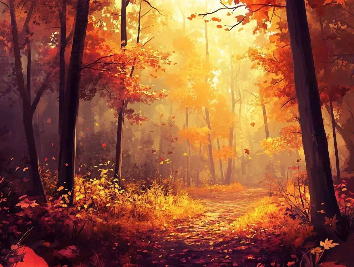 Emberwood Forest Mural - WallCreatives