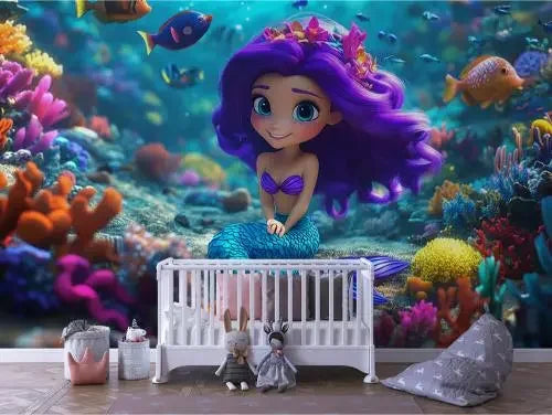 Violet Sea's Enchanted Grotto - WallCreatives