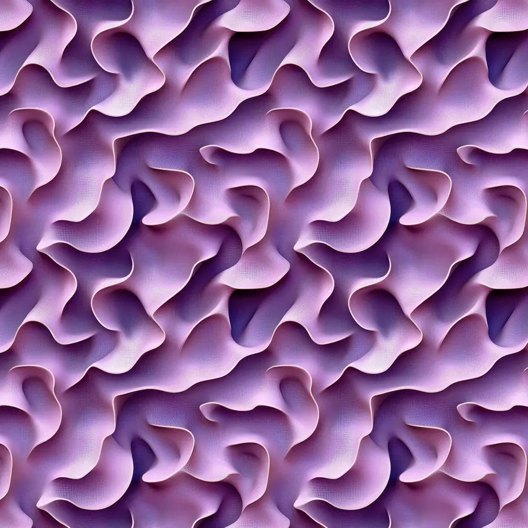 Sculpted Lavender Waves - WallCreatives