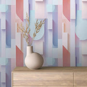 Pastel Dimensions Architectural Dream - WallCreatives
