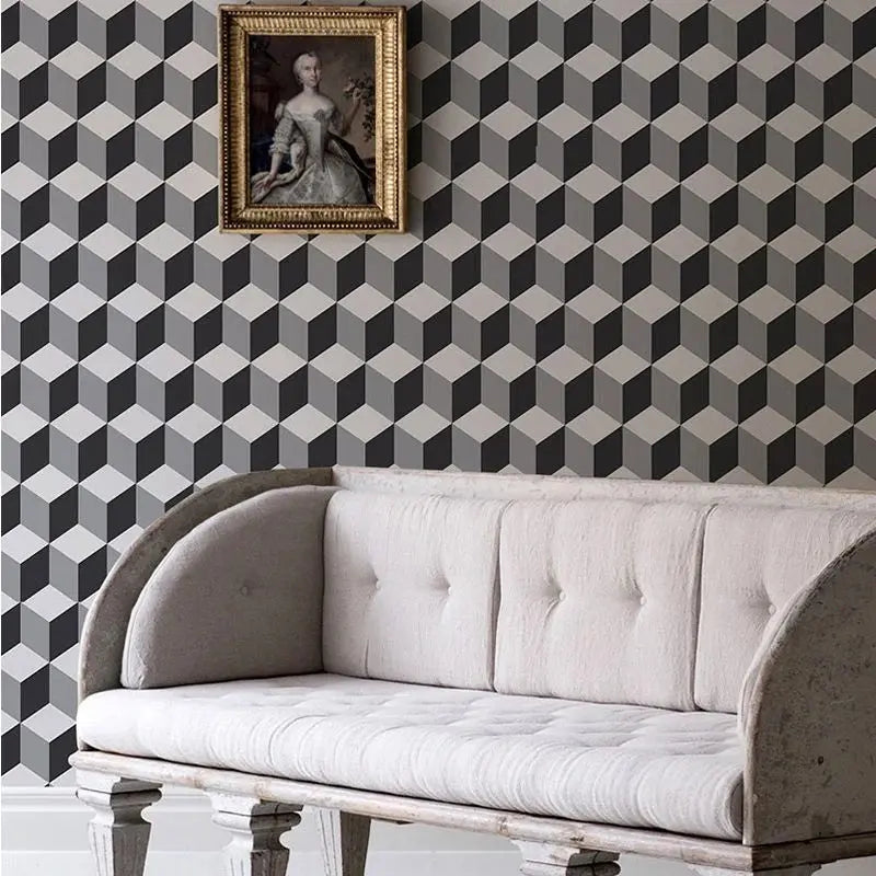 Black and White Cube Wallpaper Vladila