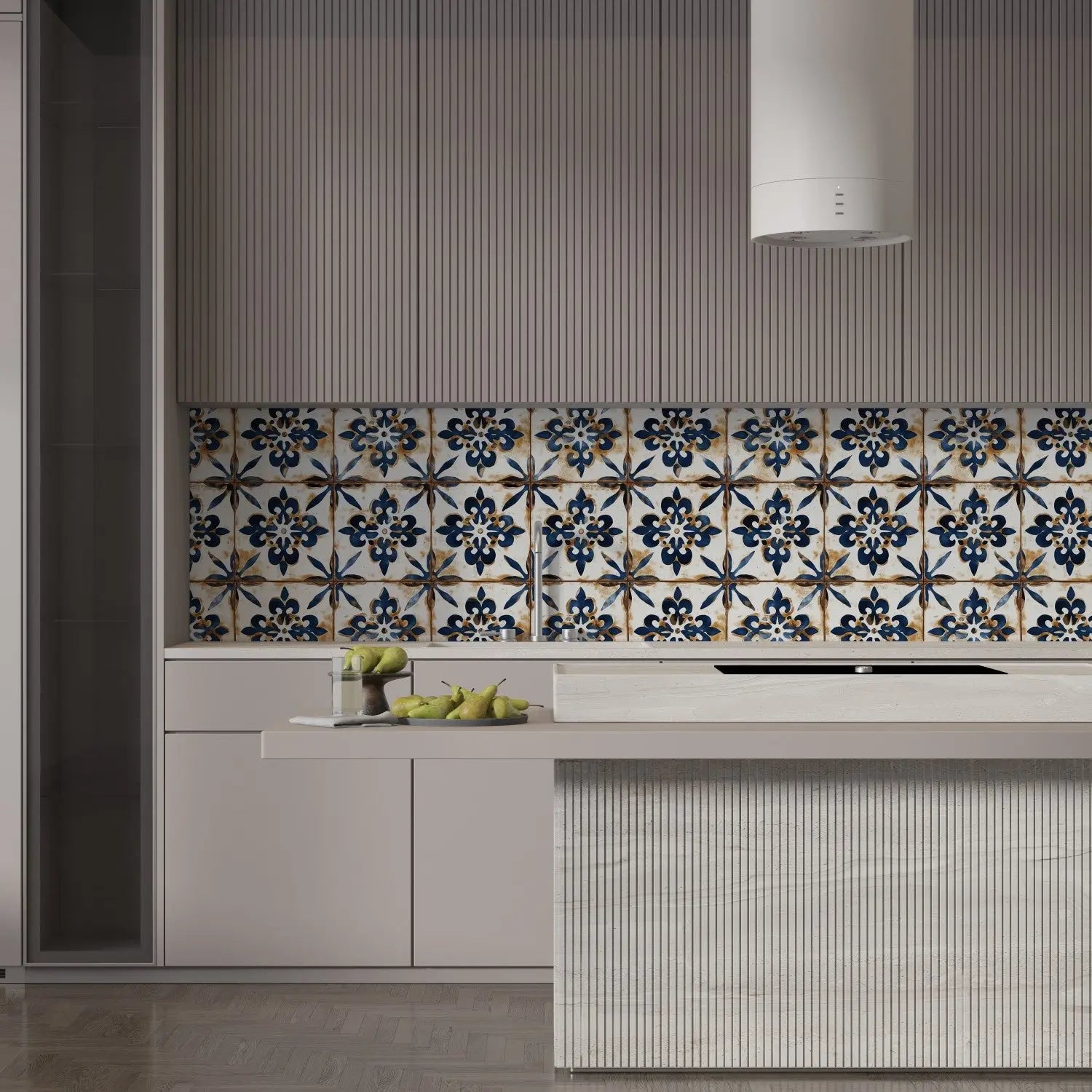 Azure Coast Antiqued Tile WallCreatives