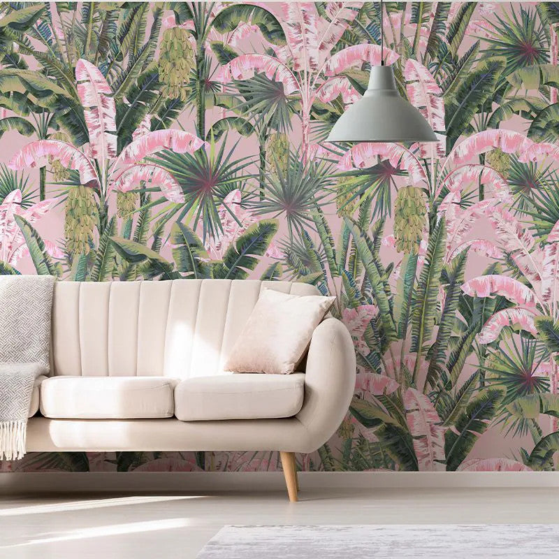 Blush Groove in pink jungle Wallpaper Vladila