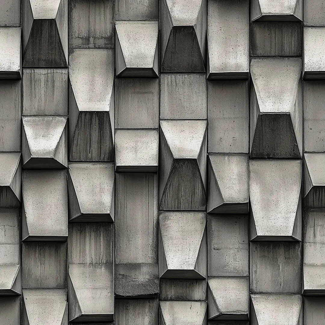 Urban Brutalist Facade - WallCreatives