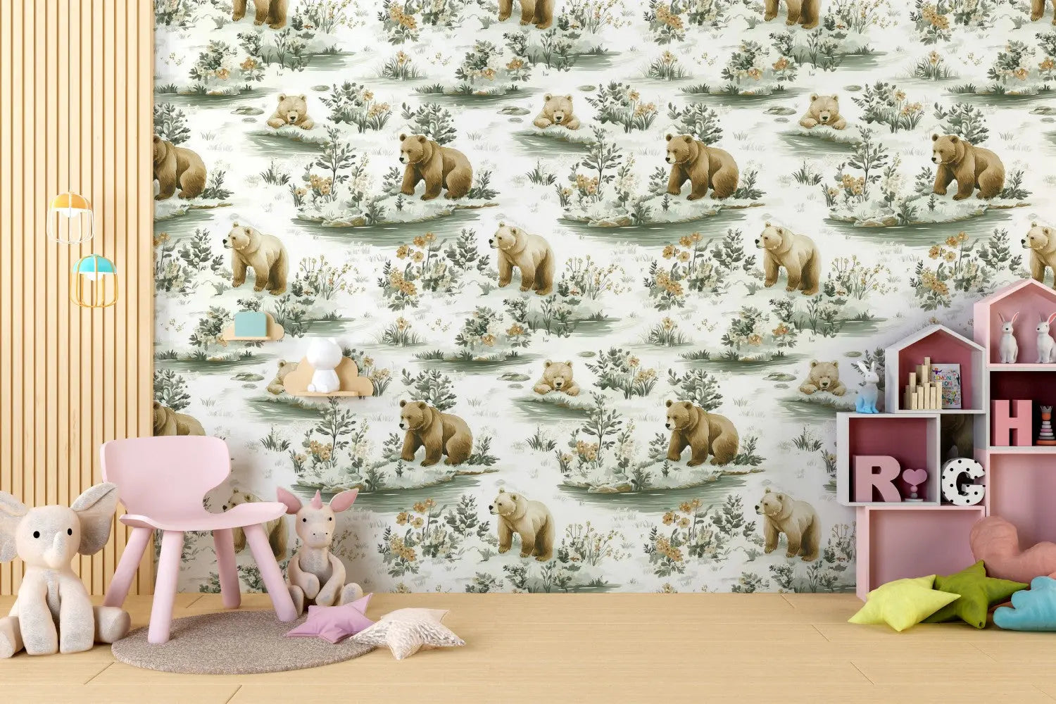 Whispering Woods Bear Trail WallCreatives