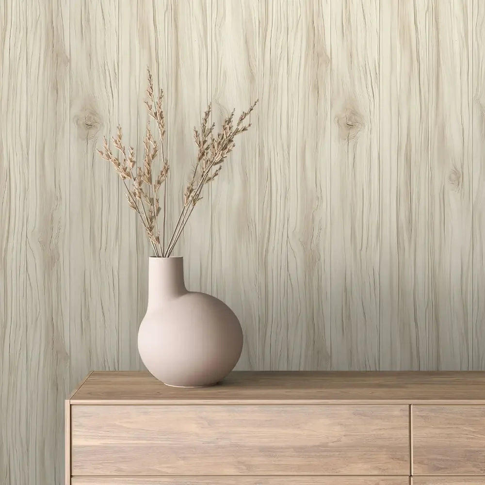 Artisan White Wood Planks - WallCreatives