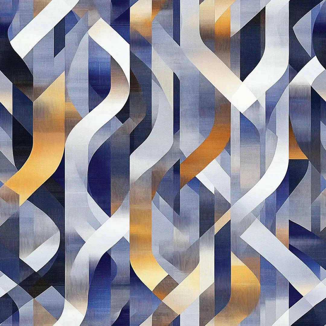 Gilded Urban Currents - WallCreatives