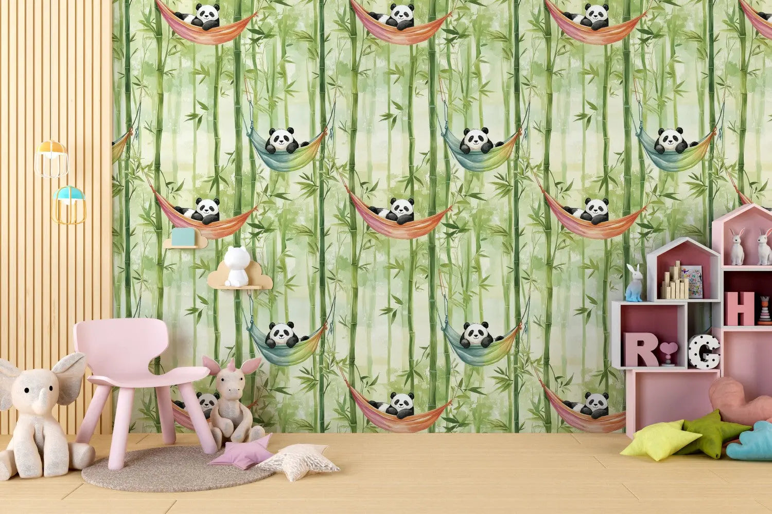 Zen Panda Hammock Haven WallCreatives
