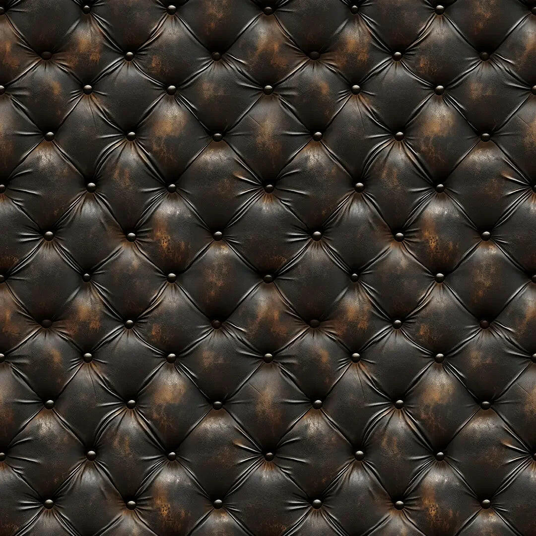 Heirloom Tufted Leather Panel - WallCreatives