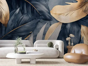 Gilded Plumes in Twilight - WallCreatives