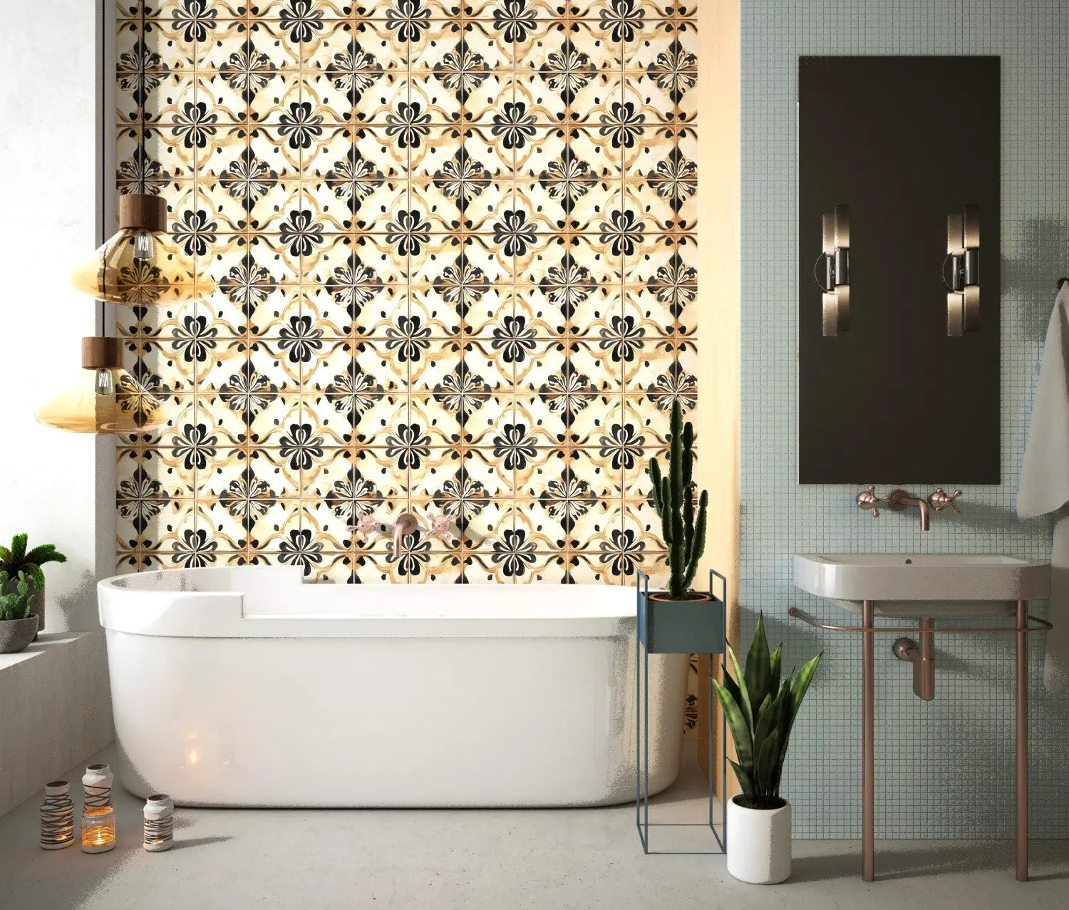 Ochre & Onyx Heritage Tile WallCreatives