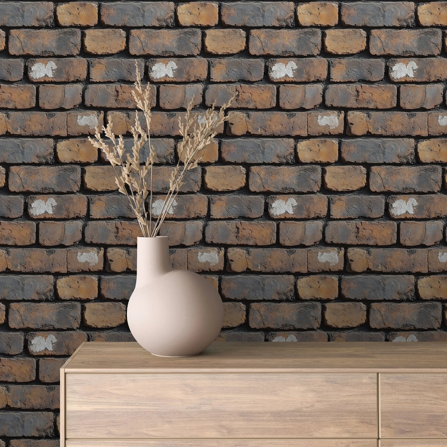 artisan loft exposed brick wallpaper - wallcreatives