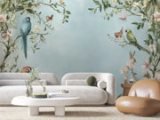 Enchanted Aviary Garden Mural - WallCreatives