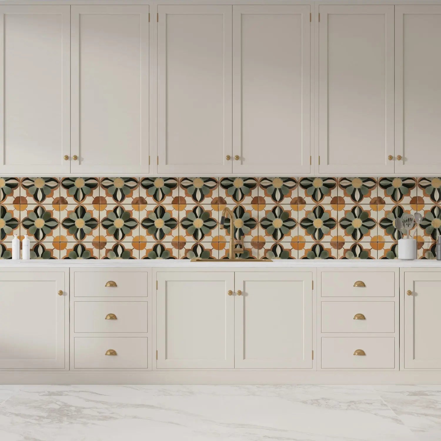 Seville Garden Artisan Tile WallCreatives