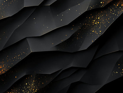 Obsidian Gold Fracture - WallCreatives