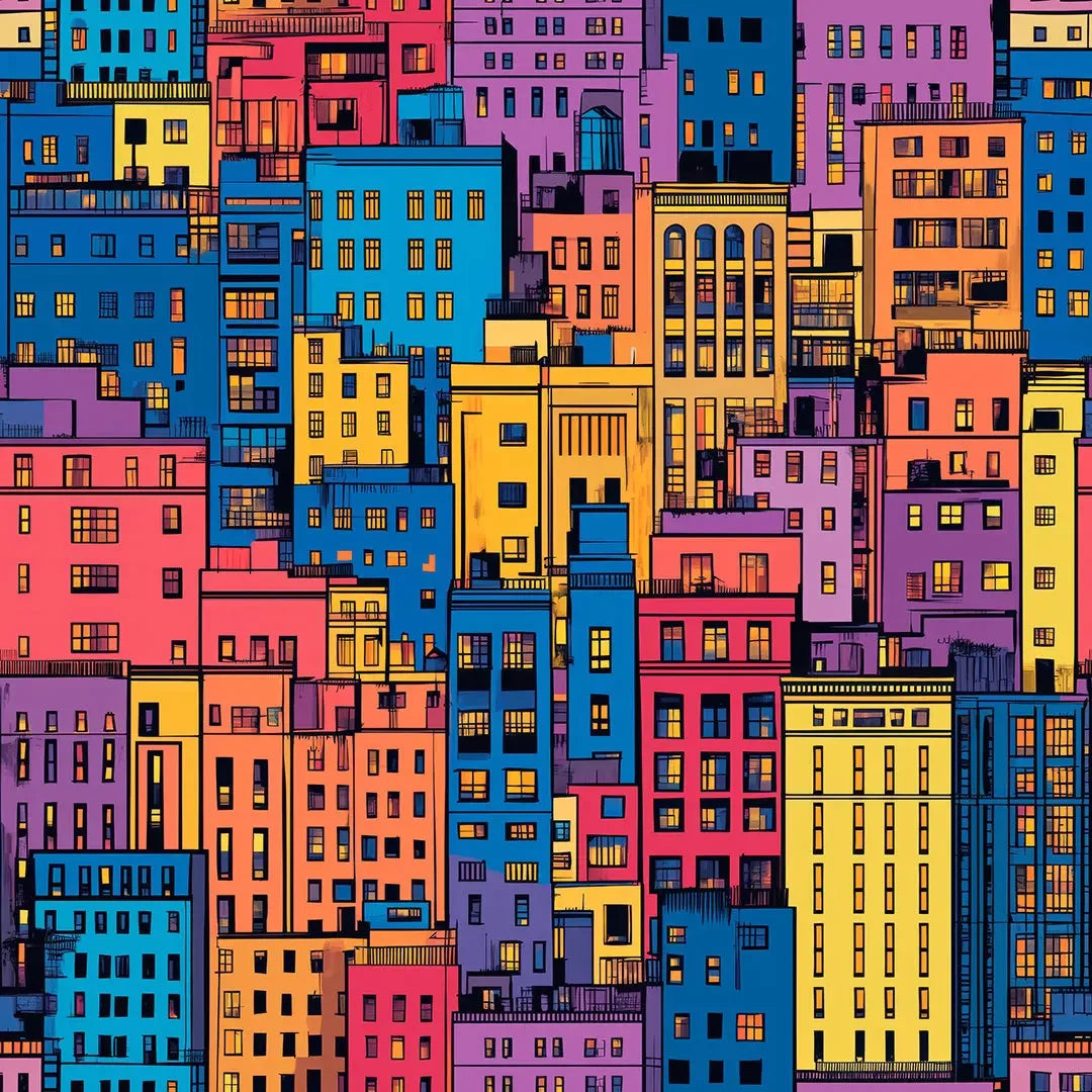 Neon Nights Metropolis - WallCreatives