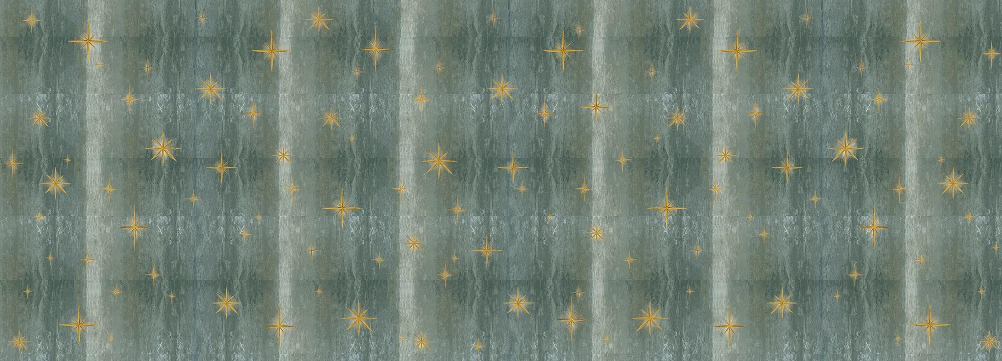 Stars Olive (textured) Wallpaper Vladila