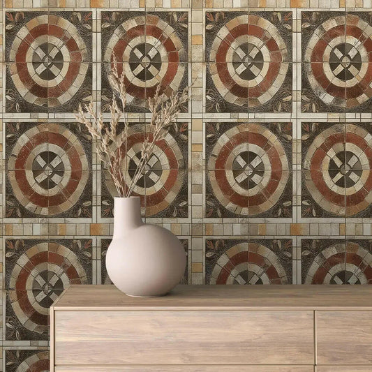 Siena Earthstone Medallion - WallCreatives