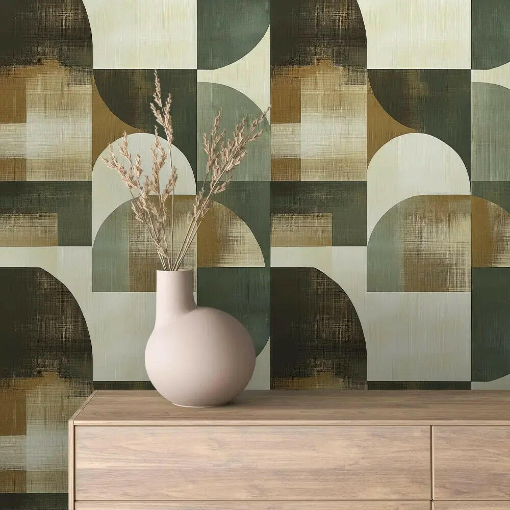 terra forma geometric wallpaper - wallcreatives