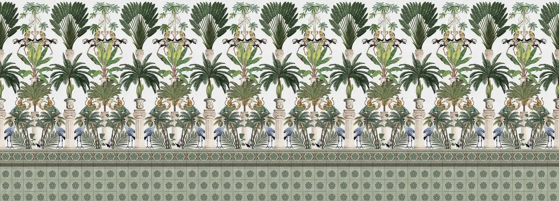 Tropical columns (light) Wallpaper Vladila