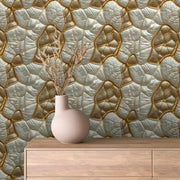 Gilded Pearl Geode - WallCreatives