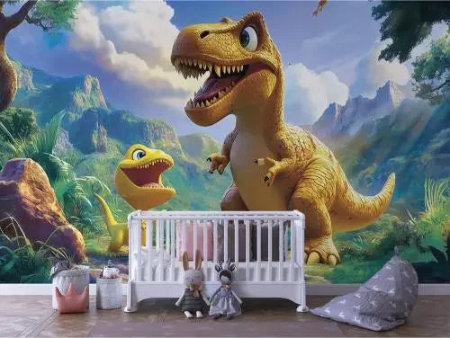 Prehistoric Pals Adventure Mural - WallCreatives