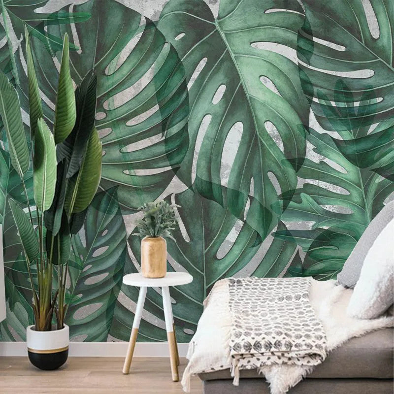 Green Philodendron Wallpaper Vladila
