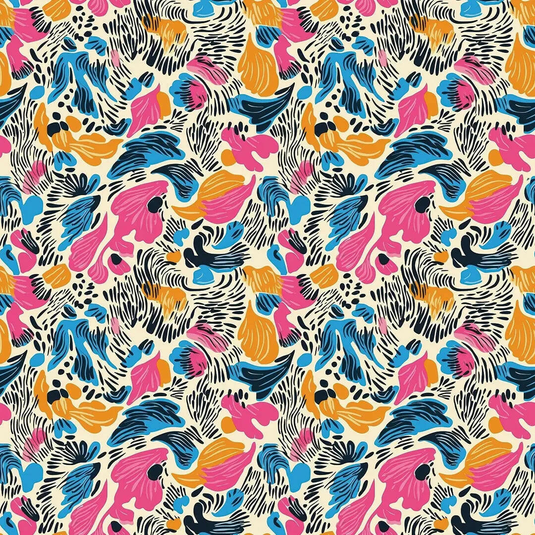 Carnival of Abstract Blooms - WallCreatives