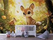 Sun-Dappled Fawn's Haven - WallCreatives