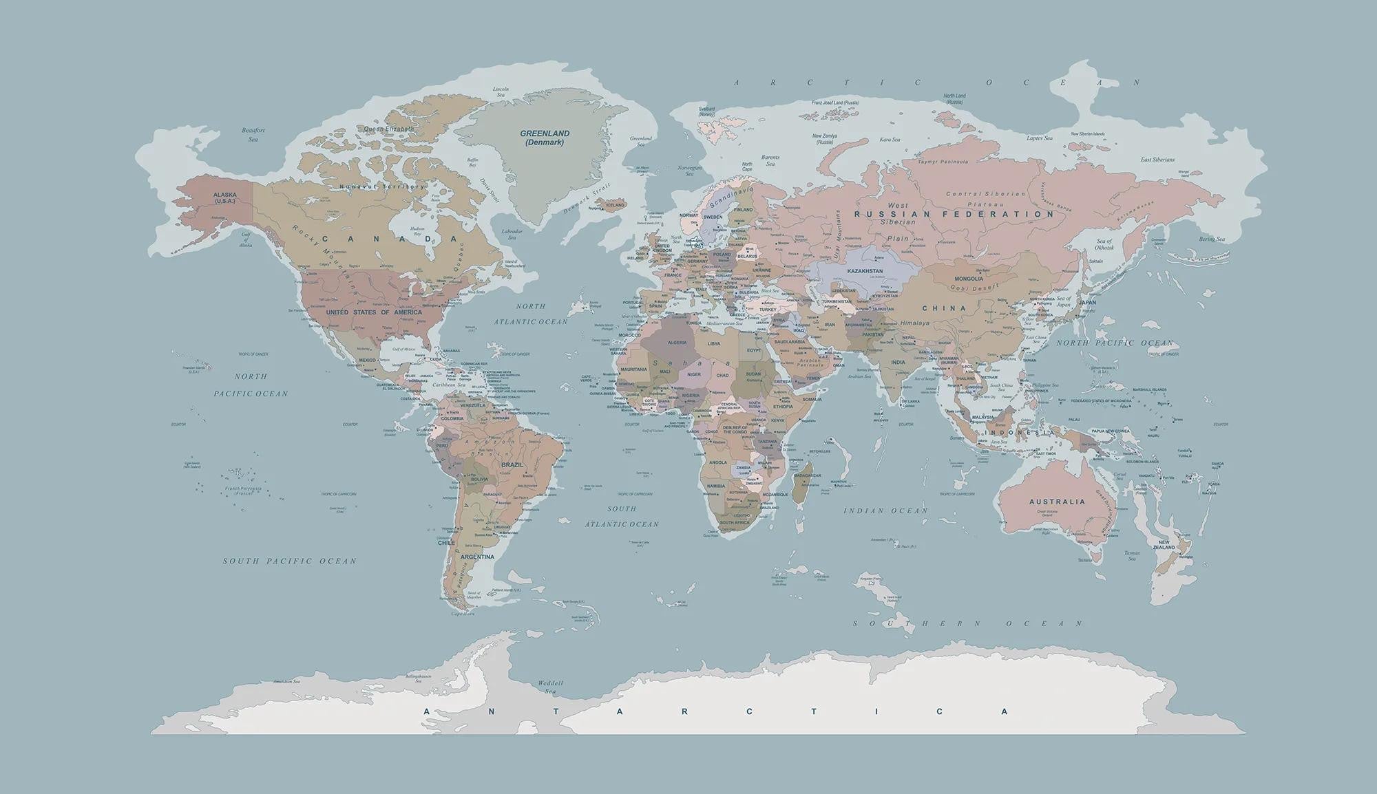 Political map Wallpaper Vladila