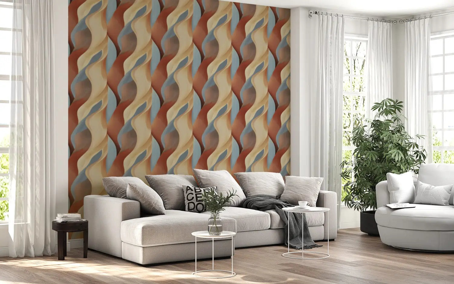 Terracotta Canyon Flow WallCreatives