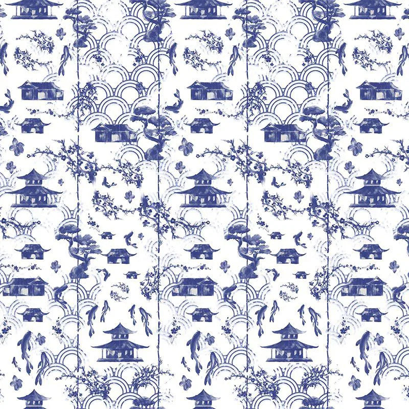 Blue Imari Wallpaper Vladila