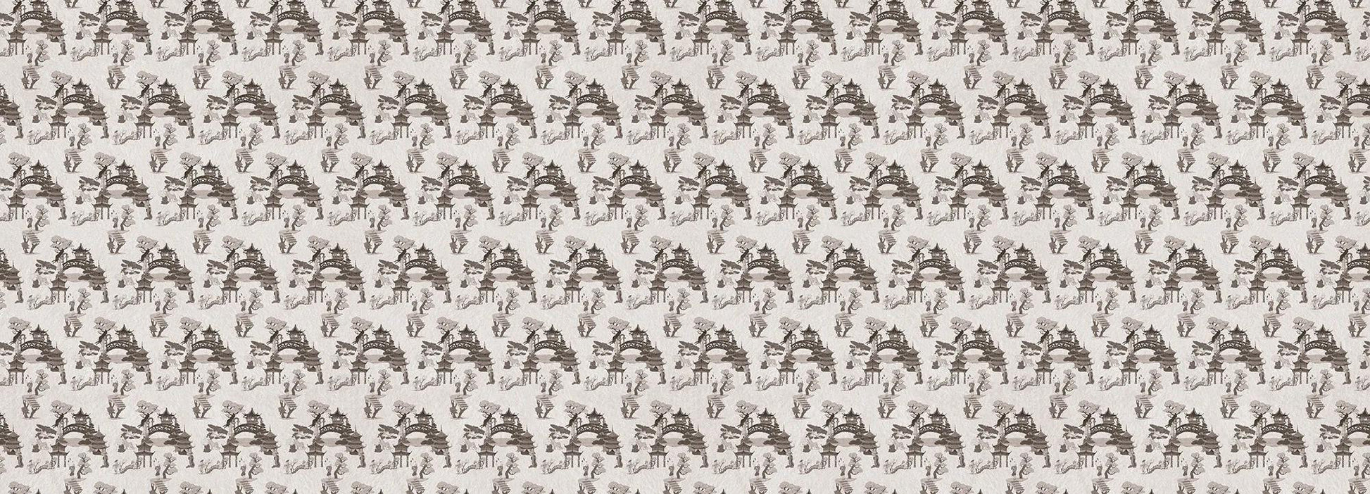 Chinese toile (black) Wallpaper Vladila