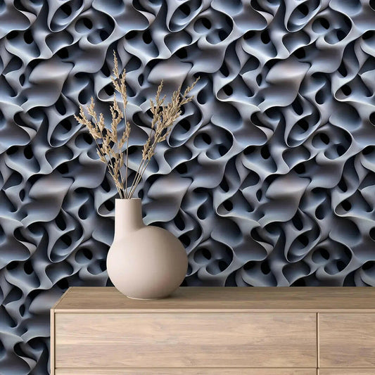 Sculpted Gyroid Wave - WallCreatives