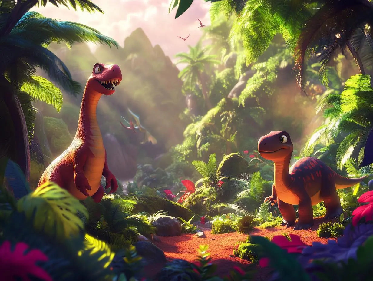 Prehistoric Valley Friends Mural - WallCreatives