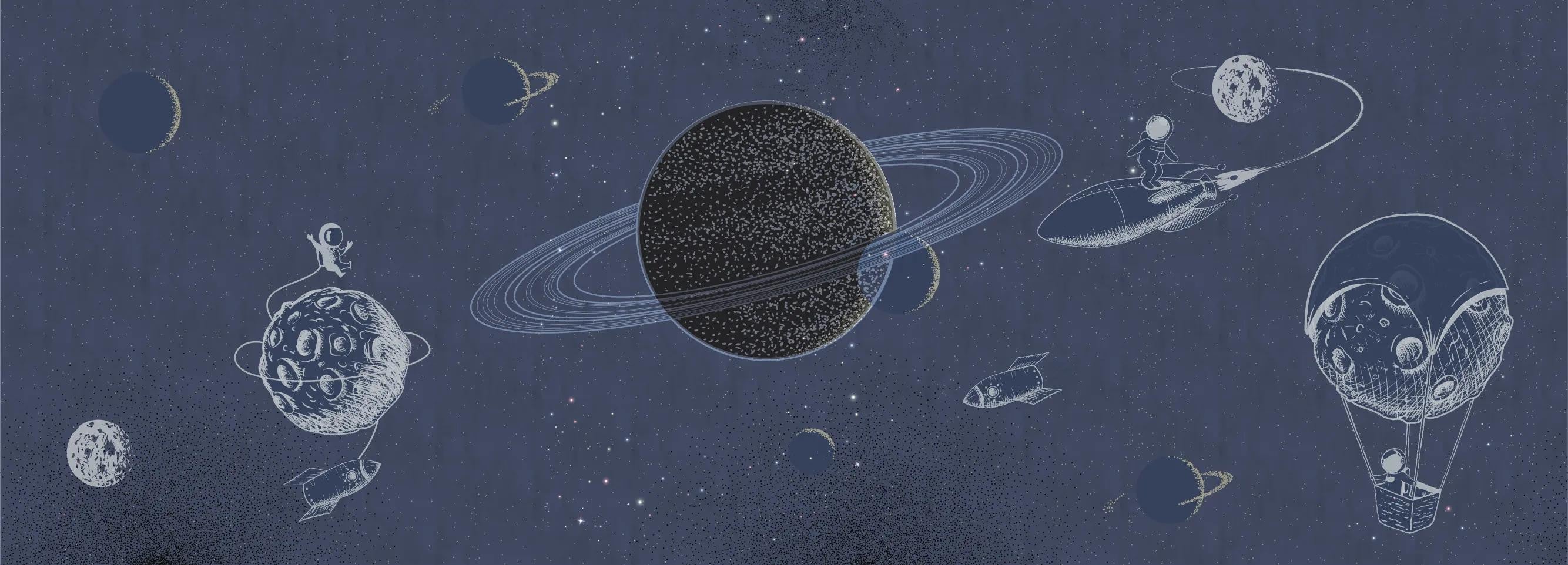 The Outer Space Blue Wallpaper Vladila