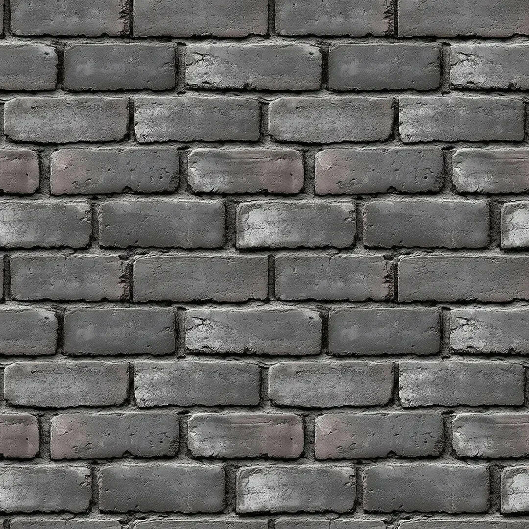 Urban Slate Brick Wallpaper - WallCreatives