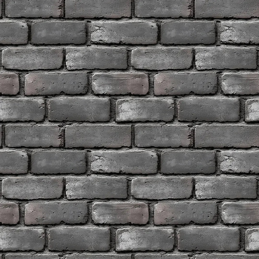 Urban Slate Brick Wallpaper - WallCreatives