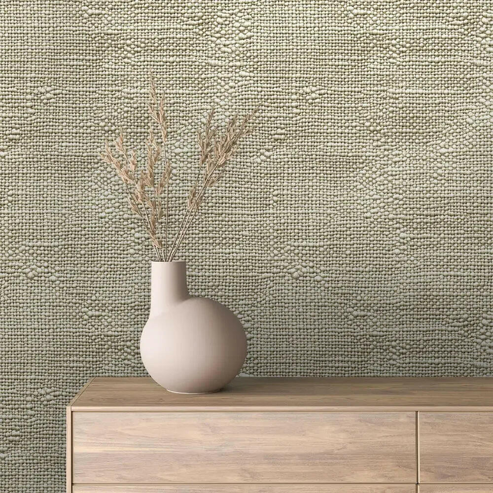 Hand-Loomed Pebble Weave - WallCreatives