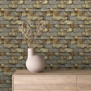 Gilded Earth Ledger Stone - WallCreatives