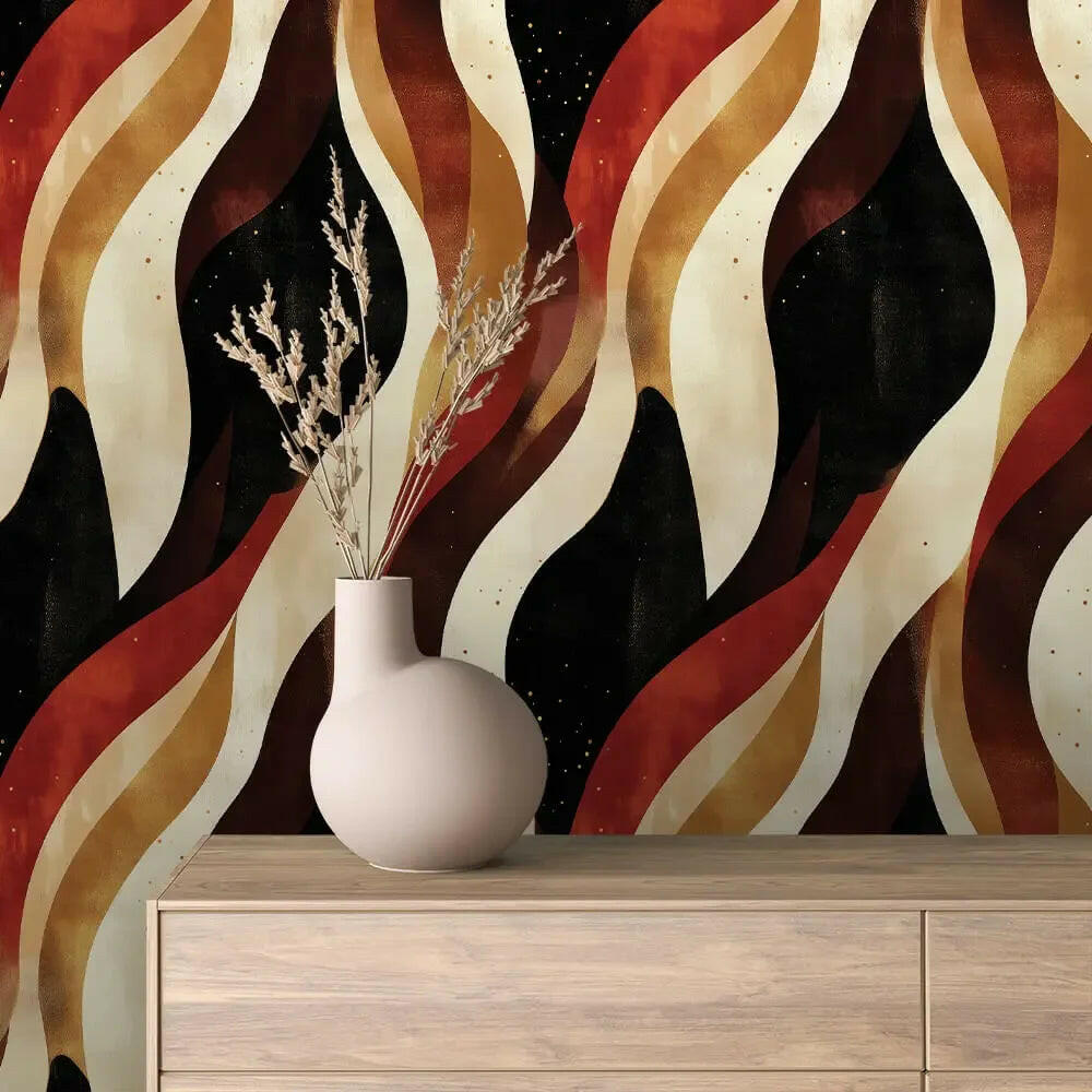 Midnight Ember Dance - WallCreatives