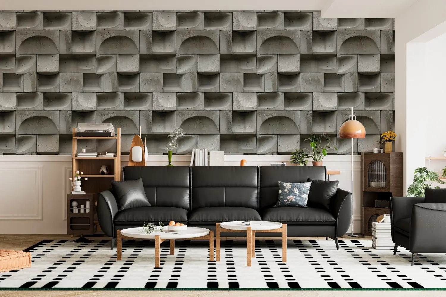 Modern Concrete Relief Panel WallCreatives