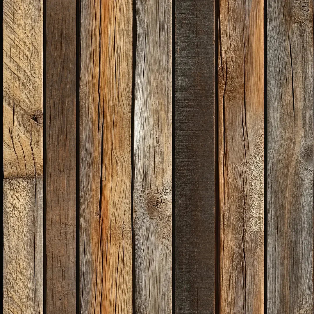 Rustic Reclaimed Timber Planks - WallCreatives