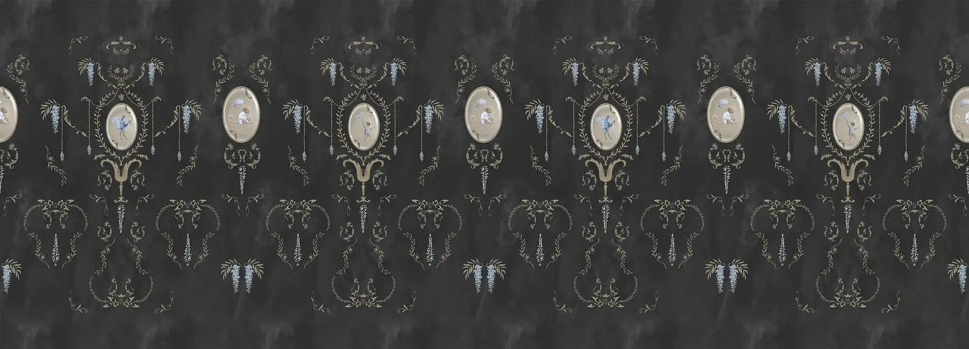 Royal Animals Black Wallpaper Vladila