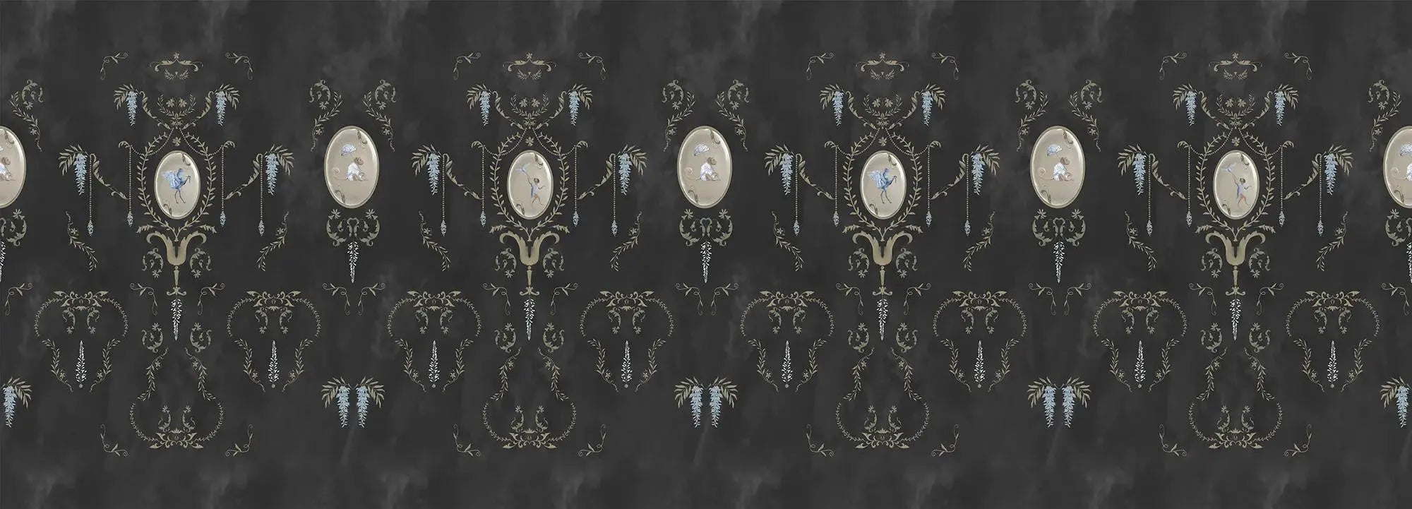 Royal Animals Black Wallpaper Vladila